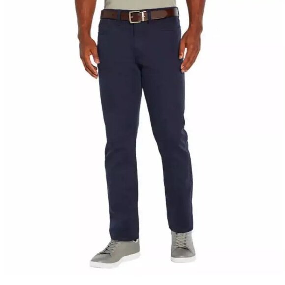 NEW Banana Republic Men's 32x30 Blue 5 Pocket Pants Slim Fit Stretch Cotton - Picture 1 of 11